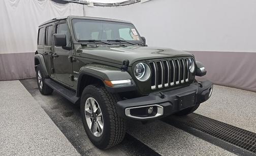Sarge Green Clearcoat 2023 Jeep Wrangler 4-Door Sahara