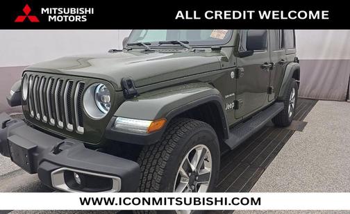 Sarge Green Clearcoat 2023 Jeep Wrangler 4-Door Sahara