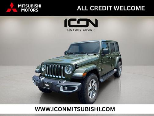 Sarge Green Clearcoat 2023 Jeep Wrangler 4-Door Sahara