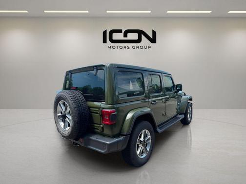Sarge Green Clearcoat 2023 Jeep Wrangler 4-Door Sahara