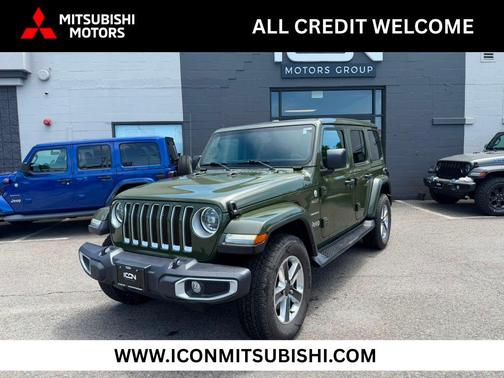 Sarge Green Clearcoat 2023 Jeep Wrangler 4-Door Sahara