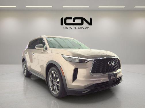 Warm Titanium 2023 INFINITI QX60 Luxe