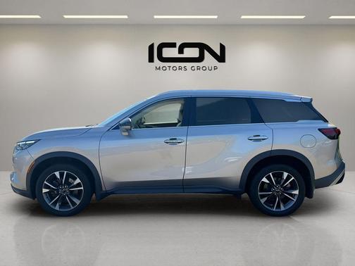 Warm Titanium 2023 INFINITI QX60 Luxe