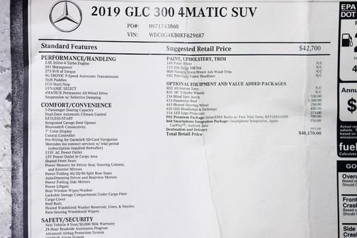 2019 Mercedes-Benz GLC 300 4MATIC