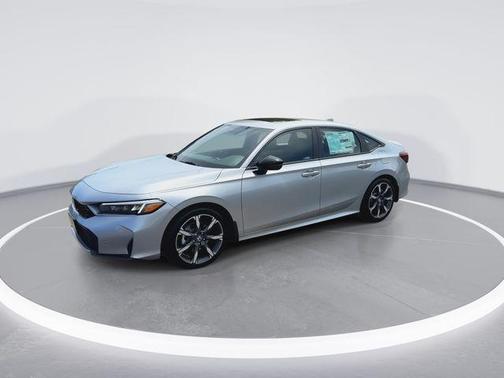 Solar Silver Metallic 2026 Honda Civic Hybrid Sport Touring
