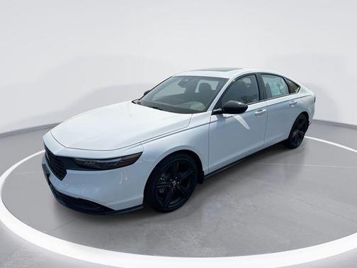 Platinum White Pearl 2026 Honda Accord Hybrid Sport-L