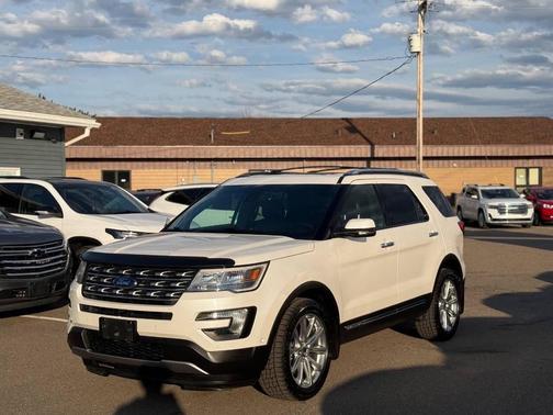 White Platinum Metallic Tri-Coat 2016 Ford Explorer Limited