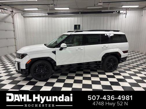 Serenity White 2026 Hyundai SANTA FE HEV Calligraphy