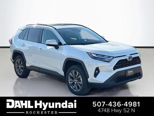 Blizzard Pearl 2022 Toyota RAV4 Hybrid XLE Premium