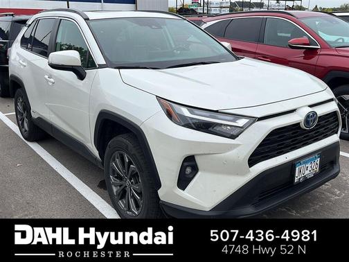 Blizzard Pearl 2022 Toyota RAV4 Hybrid XLE Premium