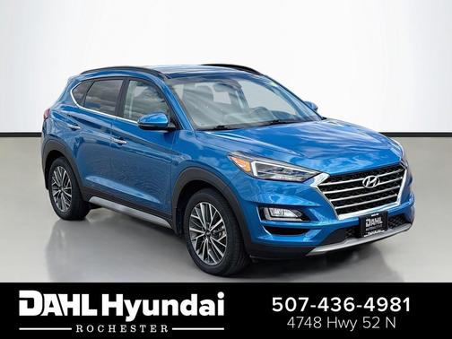 Aqua Blue 2020 Hyundai TUCSON Ultimate