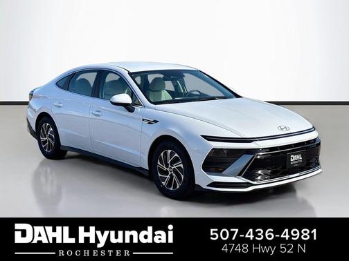 Serenity White 2027 Hyundai SONATA Hybrid Base