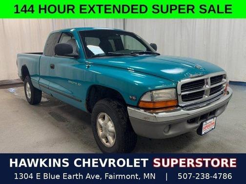 Blue 1997 Dodge Dakota SLT