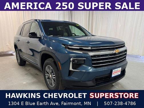 Blue 2026 Chevrolet Traverse LT