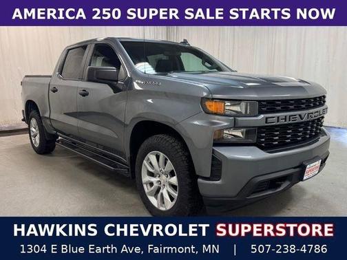 Satin Steel Metallic 2021 Chevrolet Silverado 1500 Custom