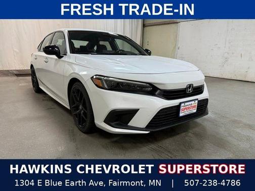 White 2022 Honda Civic Sport
