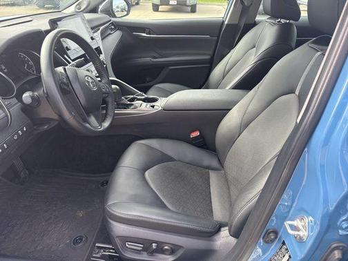 Cavalry Blue 2024 Toyota Camry Hybrid SE
