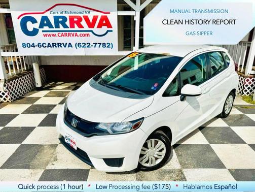 White Orchid Pearl 2015 Honda Fit LX