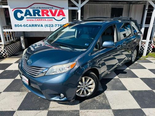 Blue 2015 Toyota Sienna XLE