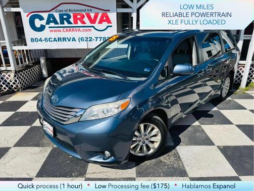 Blue 2015 Toyota Sienna XLE