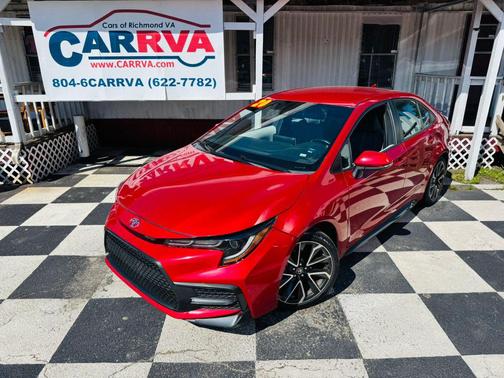 Barcelona Red Metallic 2020 Toyota Corolla SE Sedan
