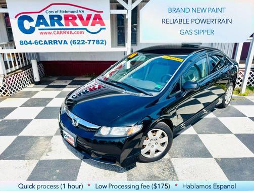 Crystal Black Pearl 2011 Honda Civic LX