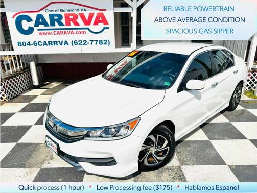White Orchid Pearl 2016 Honda Accord LX