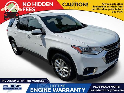 Summit White 2021 Chevrolet Traverse LT Cloth