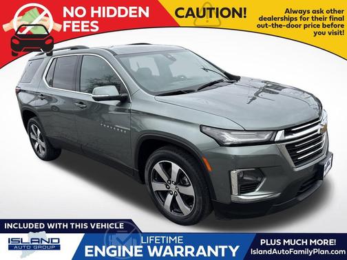 Silver Sage Metallic 2023 Chevrolet Traverse LT Leather