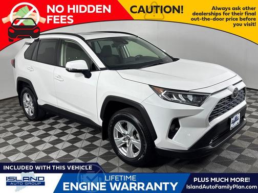 Super White 2021 Toyota RAV4 XLE