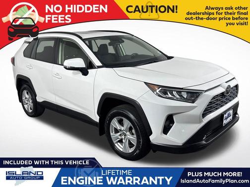 Super White 2021 Toyota RAV4 XLE