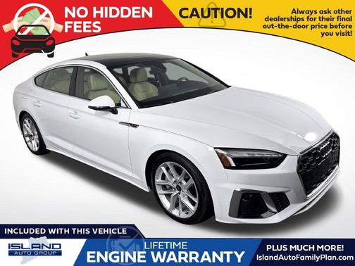 Arkona White 2024 Audi A5 Sportback 45 S line quattro Premium