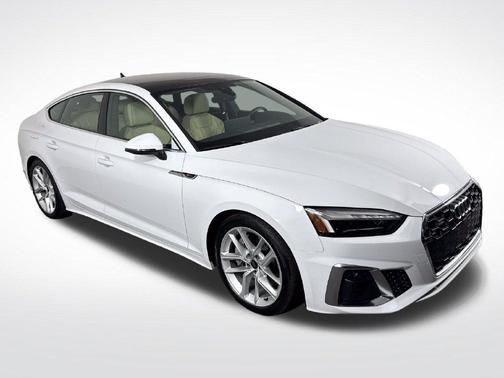 Arkona White 2024 Audi A5 Sportback 45 S line quattro Premium