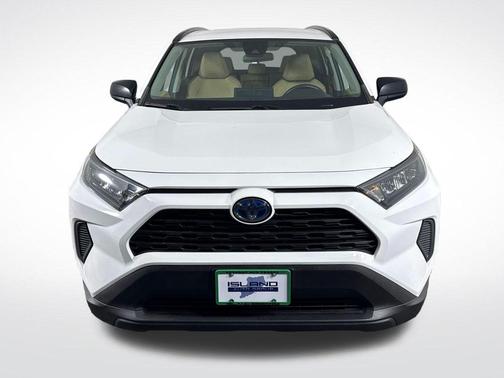 Super White 2021 Toyota RAV4 Hybrid LE