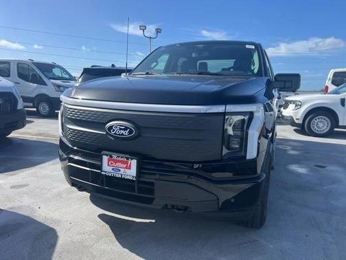 Agate Black Metallic 2025 Ford F-150 Lightning Flash Truck