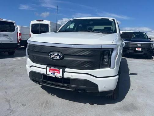 Oxford White 2025 Ford F-150 Lightning Flash Truck