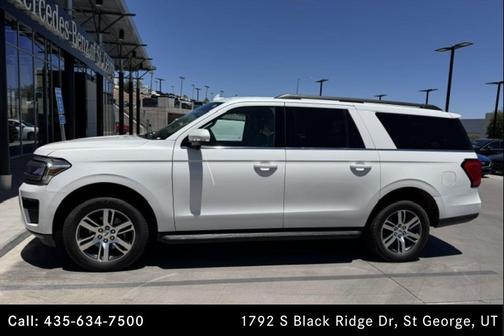 Star White Metallic Tri-Coat 2024 Ford Expedition Max XLT