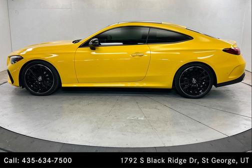 Sun Yellow 2026 Mercedes-Benz CLE 300 4MATIC Coupe
