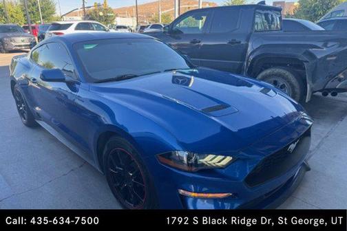 Lightning Blue Metallic 2018 Ford Mustang EcoBoost