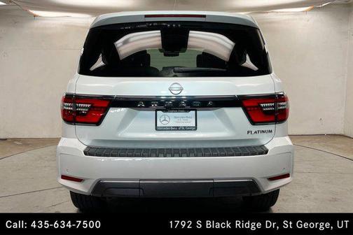 Aspen White Tricoat 2023 Nissan Armada Platinum 4WD