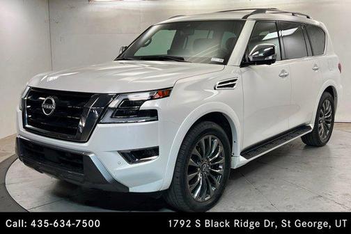 Aspen White Tricoat 2023 Nissan Armada Platinum 4WD