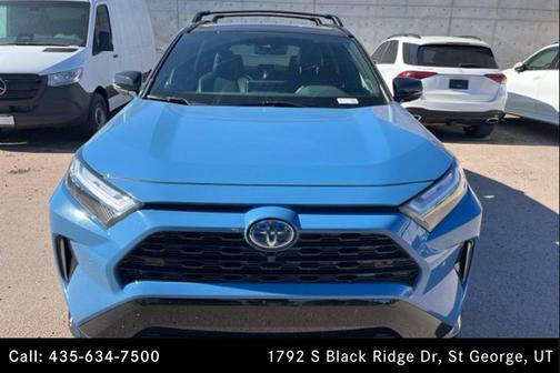 Cavalry Blue/Midnight Black Metallic 2022 Toyota RAV4 Hybrid SE