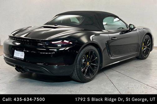 Black 2017 Porsche 718 Boxster Roadster