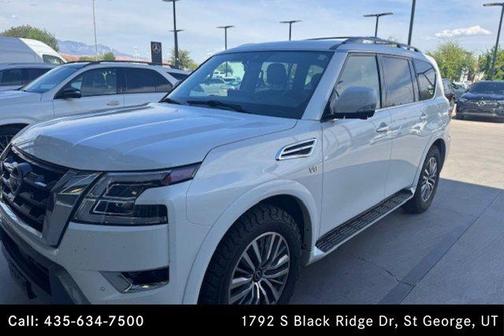 Aspen White TriCoat Pearl 2022 Nissan Armada SL 4WD