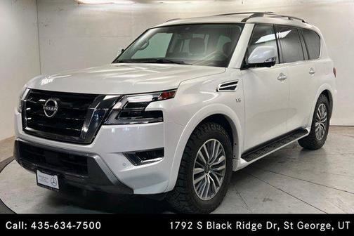 Aspen White TriCoat Pearl 2022 Nissan Armada SL 4WD