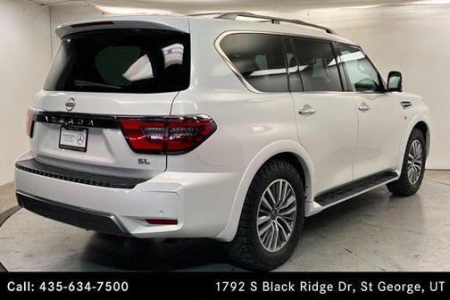 Aspen White TriCoat Pearl 2022 Nissan Armada SL 4WD