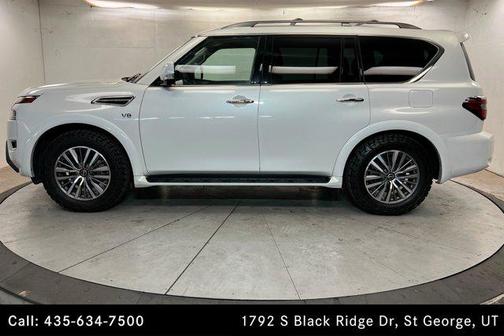 Aspen White TriCoat Pearl 2022 Nissan Armada SL 4WD