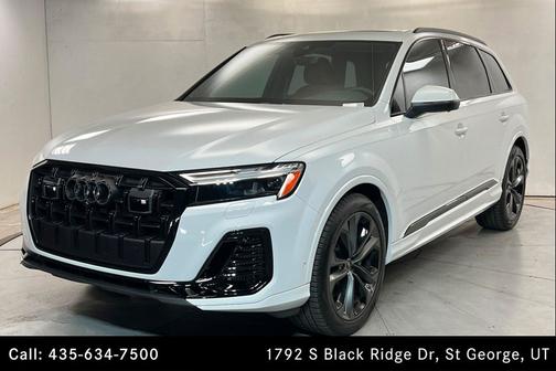 Glacier White Metallic 2026 Audi Q7 55 Premium Plus
