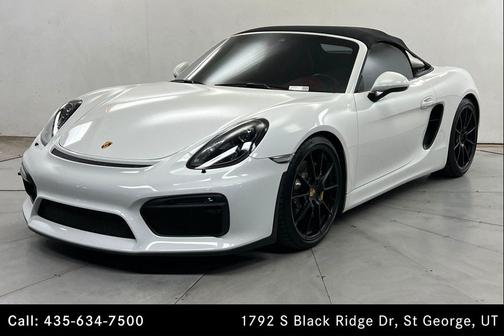 White 2016 Porsche Boxster Spyder