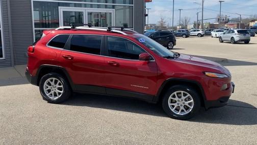 Red 2017 Jeep Cherokee LATITUDE